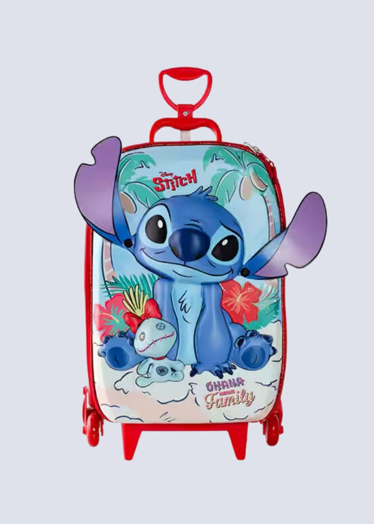 Mochila Lilo & Stitch de Rodinha + Lancheira